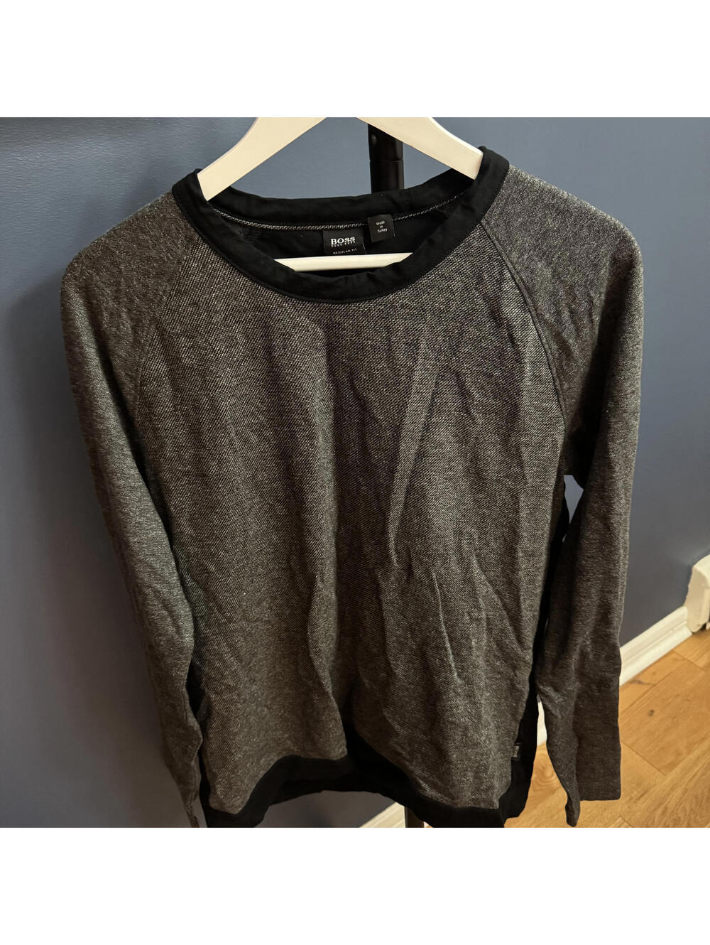 Hugo Boss, Mens Long Sleeve T-Shirt, Grey XL